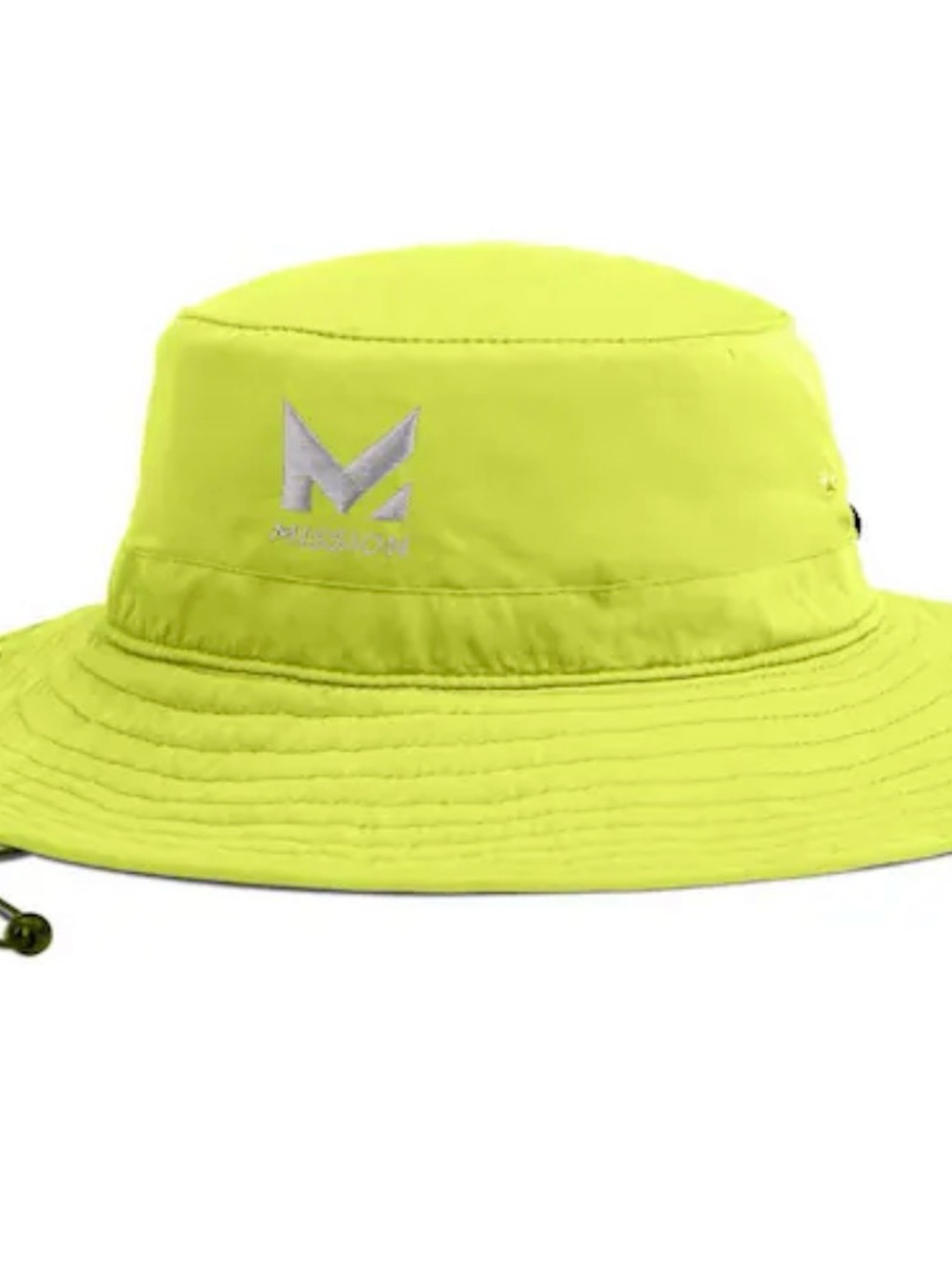 Mission Unisex One Size Fits Most Hi Vis Yellow Cooling Wide Brim Hat